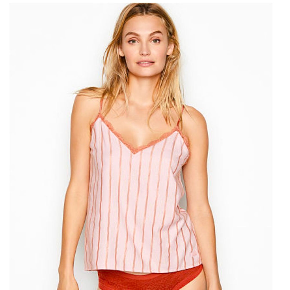 Victoria’s Secret Flannel Cami Sleep Short Set